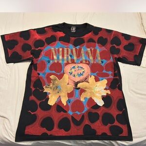 VTG Nirvana Heart Shaped Box Mens XL Giant By Tultex Extra Heavyweight Reprint